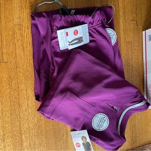 ClimateRight by Cuddl Duds Modern Fit scrub set - mulberry